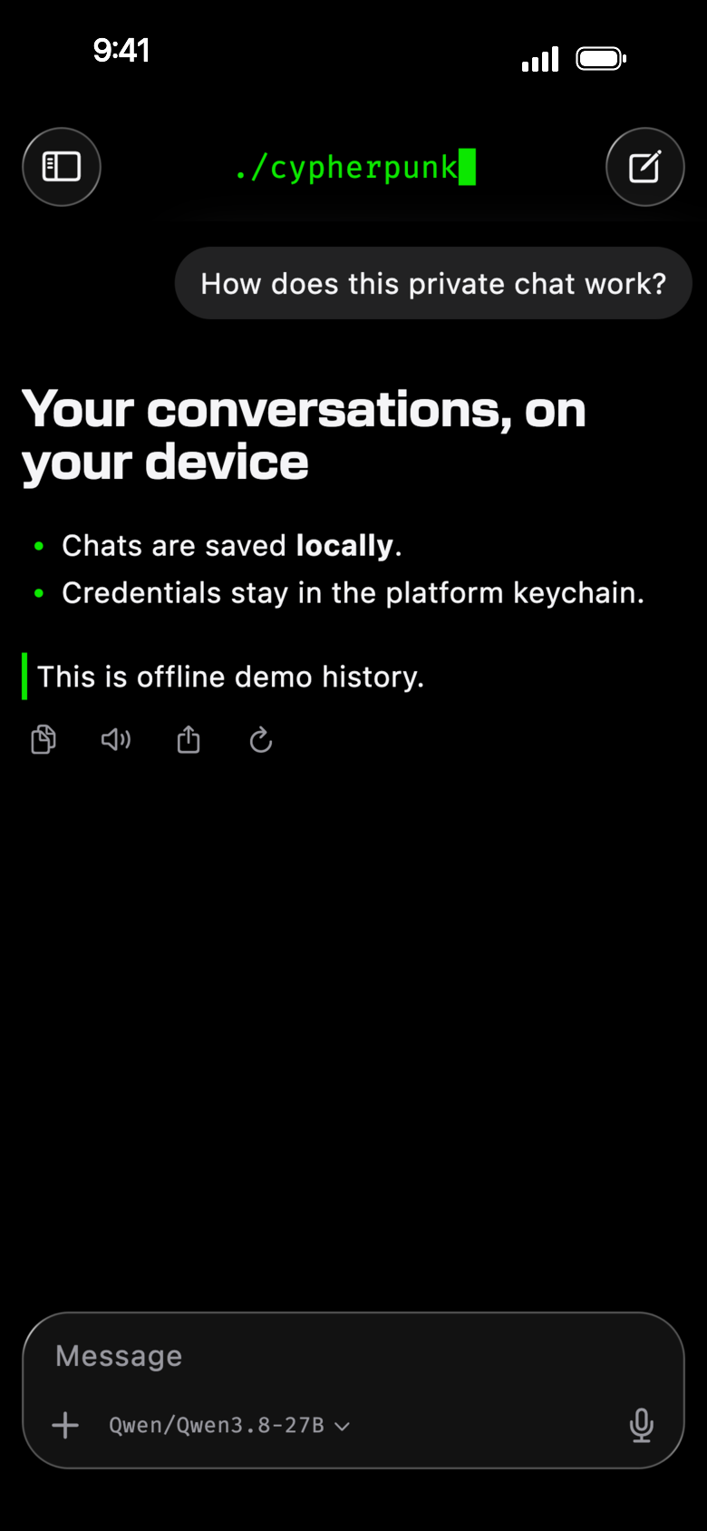 A chat, Cypherpunk